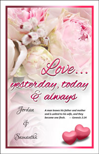 Wedding Program Cover Template 3 - Version 1